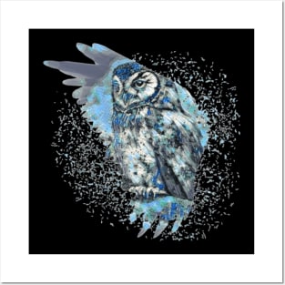 The Great owl Tie Dye art design Posters and Art